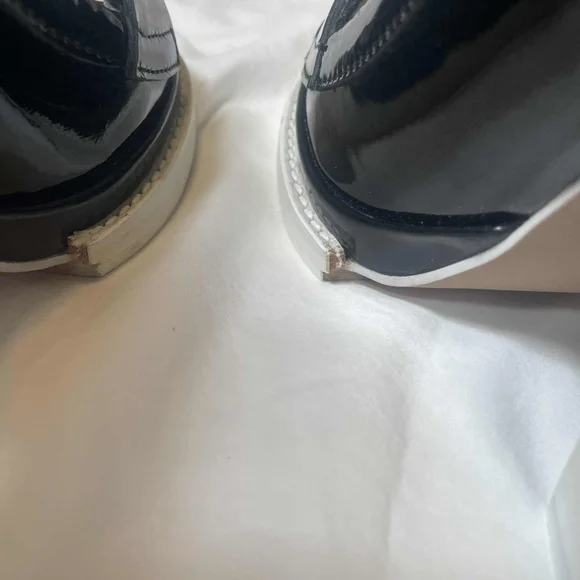 Jeffrey Campbell Ibiza Handmade Black And White Platform Patent Leather Heels - Picture 10 of 11